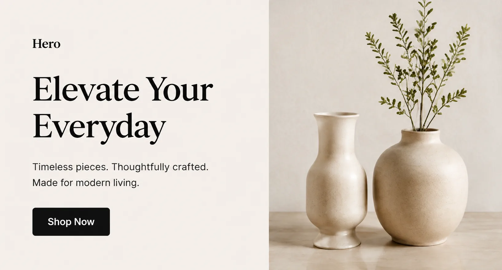 Prestige Shopify Theme Demo hero section for fashion stores
